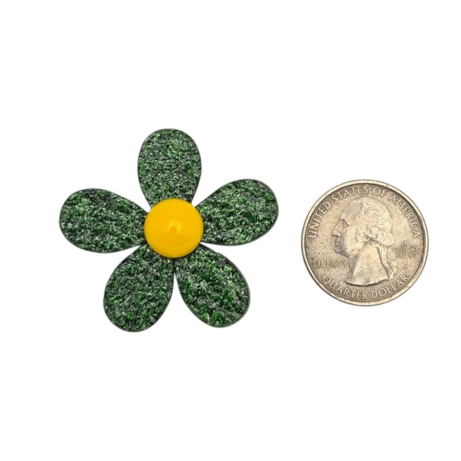 Sale! Aventurine Green 96 COE Five Petal Flower Glass Precuts for Fusing Supplies- 