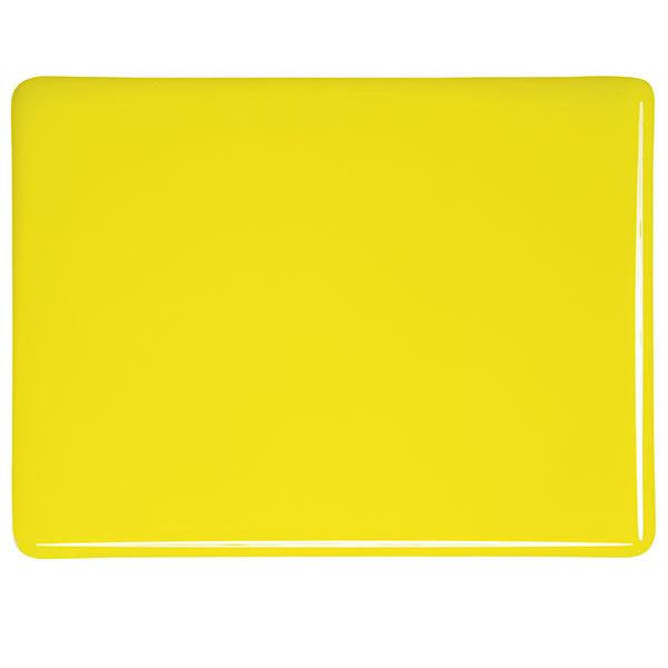 0120 Canary Yellow Striker Opalescent Bullseye 90 COE Glass Sheet 10x10" 90COE Fusible- 