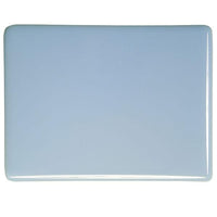 0108 Powder Blue Opalescent Bullseye 90 COE Glass Sheet 10x10" 90COE Fusible- 