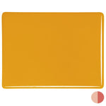 0320 Marigold Opalescent Striker Bullseye 90 COE Glass Sheet 10x10" 90COE Fusible- 
