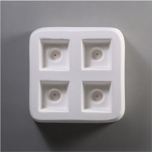 Little Fritters 1.5" SQUARE Knob Pull Mold Glass Fusing LF52 5x5" Quality USA- 