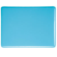 0216 Light Cyan Opal Bullseye 90 COE Glass Sheet 10x10" 90COE Fusible- 