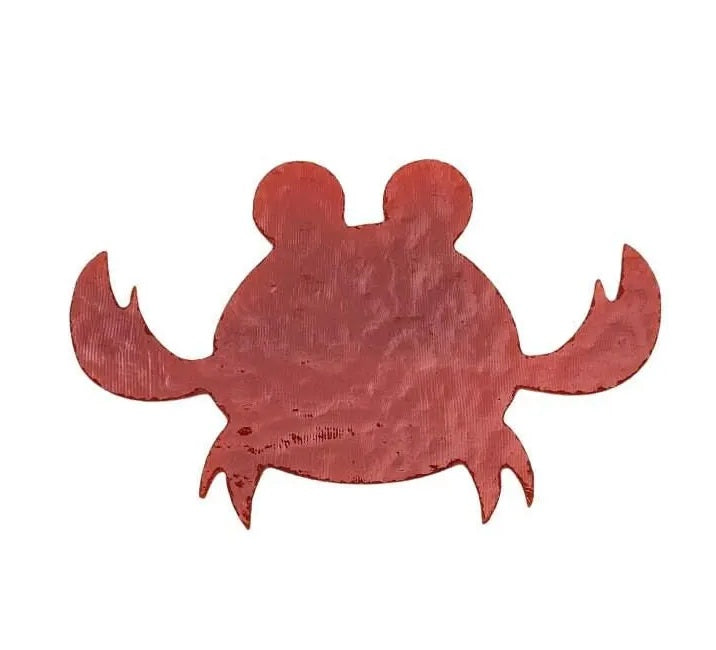 Small Red Crab Fish Glass Precut 90 COE Sea Life Series- 