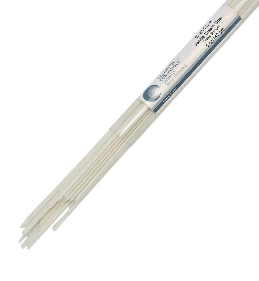2103 Vanilla Cream Opal Stringers System 96 COE Full 5 oz Tube- 