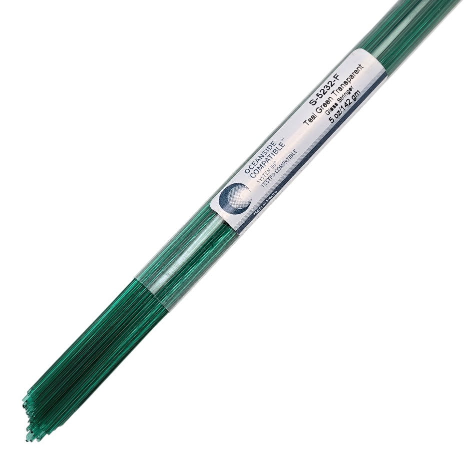 5232 Teal Green Transparent Stringers System 96 COE Full 5 oz Tube- 