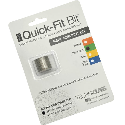 3/4" Standard Quick Fit Bit Stained Glass Grinder by Techniglass Replacement- 