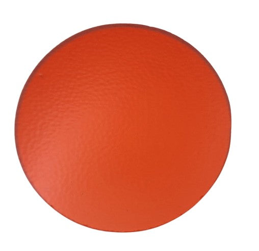 171 Orange Transparent ONE 2" Precut 96 COE Glass Circle- 