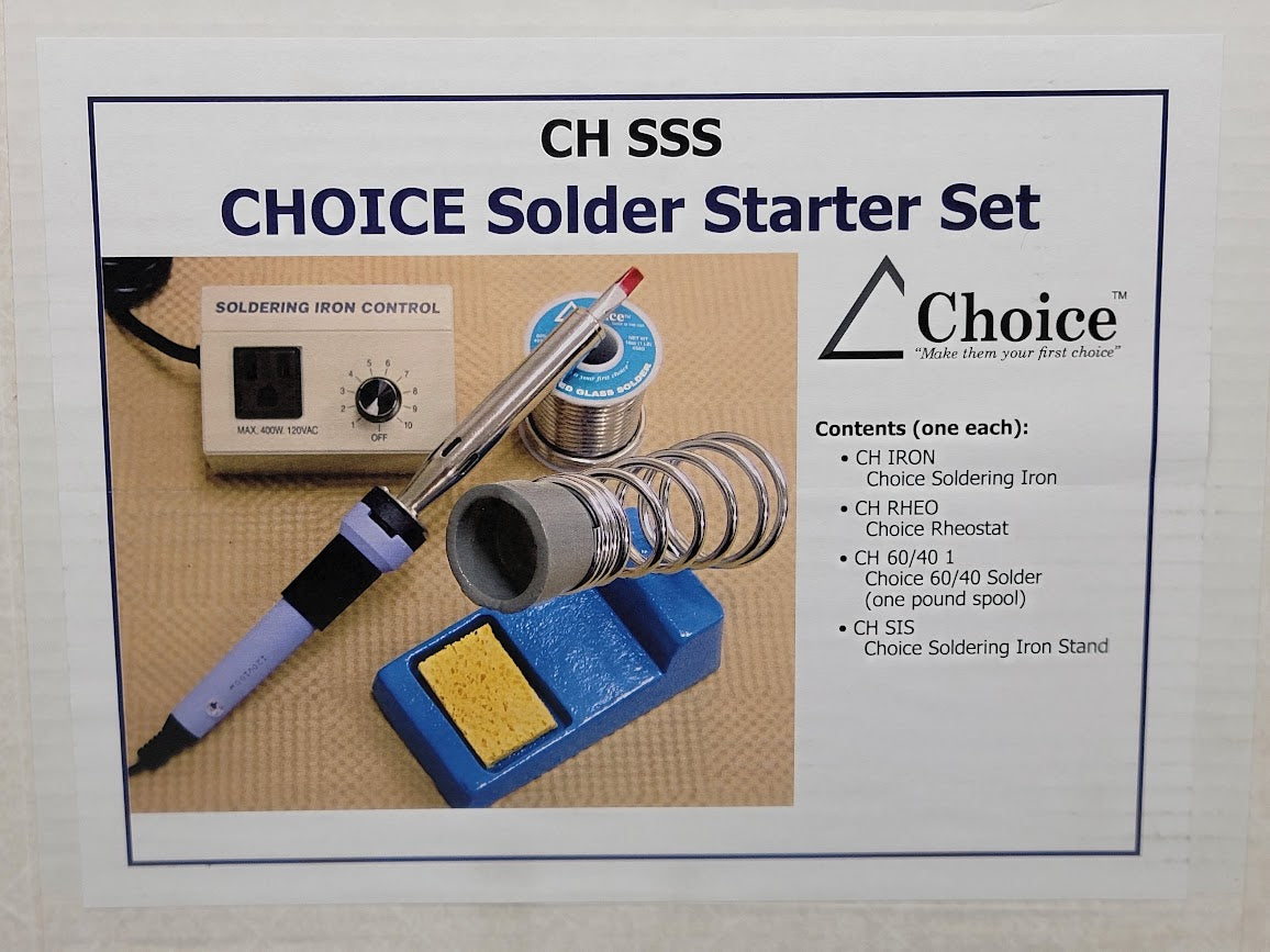 School Version Stained Glass Starter Kit Beginner Set GRINDER Tools SOLDERING IRON- 