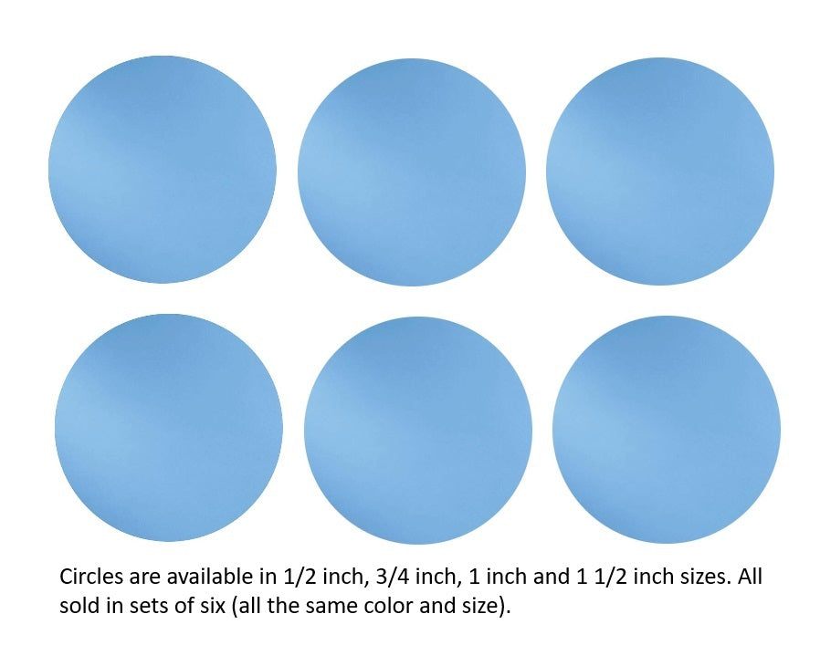 230.71 Hydrangea SIX 96 COE Precut Class Circles 1/2, 3/4, 1, 1 1/2 inches Fusing- 