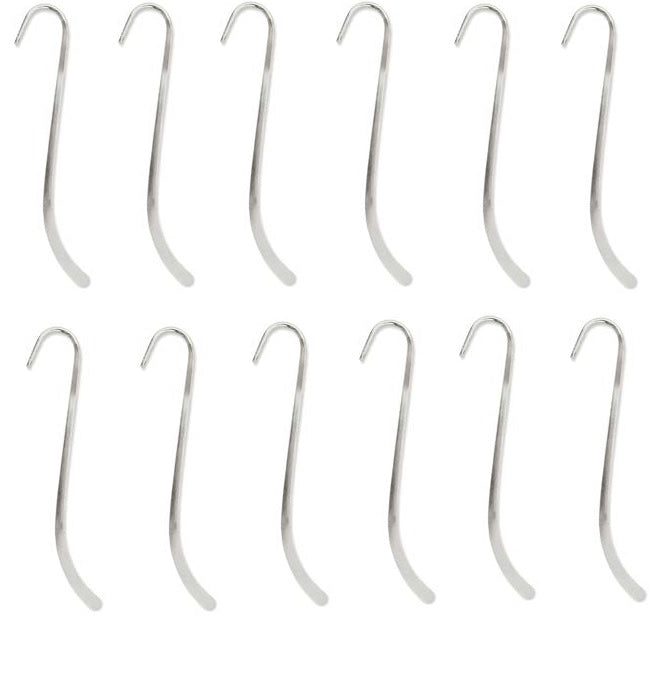 12 BEADSMITH Quality Nickle Silver BOOKMARK Findings 4 3/4 x 1"  Shepherds Hook- 