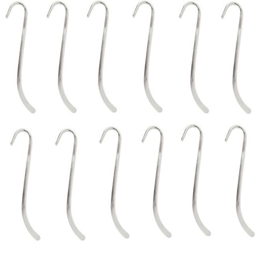 12 BEADSMITH Quality Nickle Silver BOOKMARK Findings 4 3/4 x 1"  Shepherds Hook- 