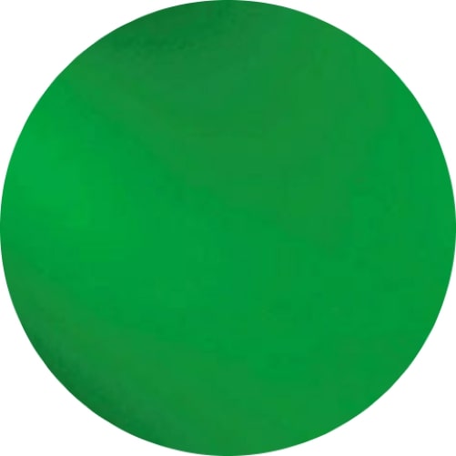 123 Green Transparent ONE 2" Precut 96 COE Glass Circle- 