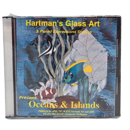 OCEANS & ISLANDS Fish Paned Expressions Book on CD 60+ Great Patterns- 