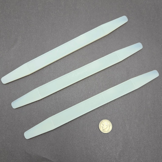 Three Flat Fid Burnishers Foiler STAINED GLASS Tools Leponnit Origami Stiff Nylon 8"- 