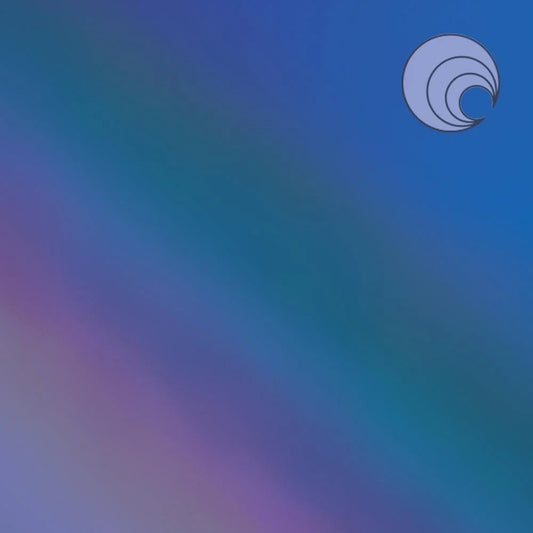 136I Dark Blue Transparent Iridized 12 x 12 Inch Oceanside Compatible 96 COE Sheet Glass- 