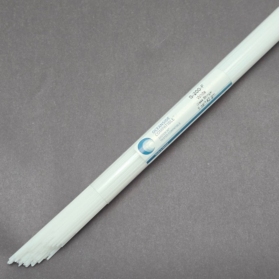 200 White Opal Stringers System 96 COE Full 5 oz Tube Fusing Supplies- 