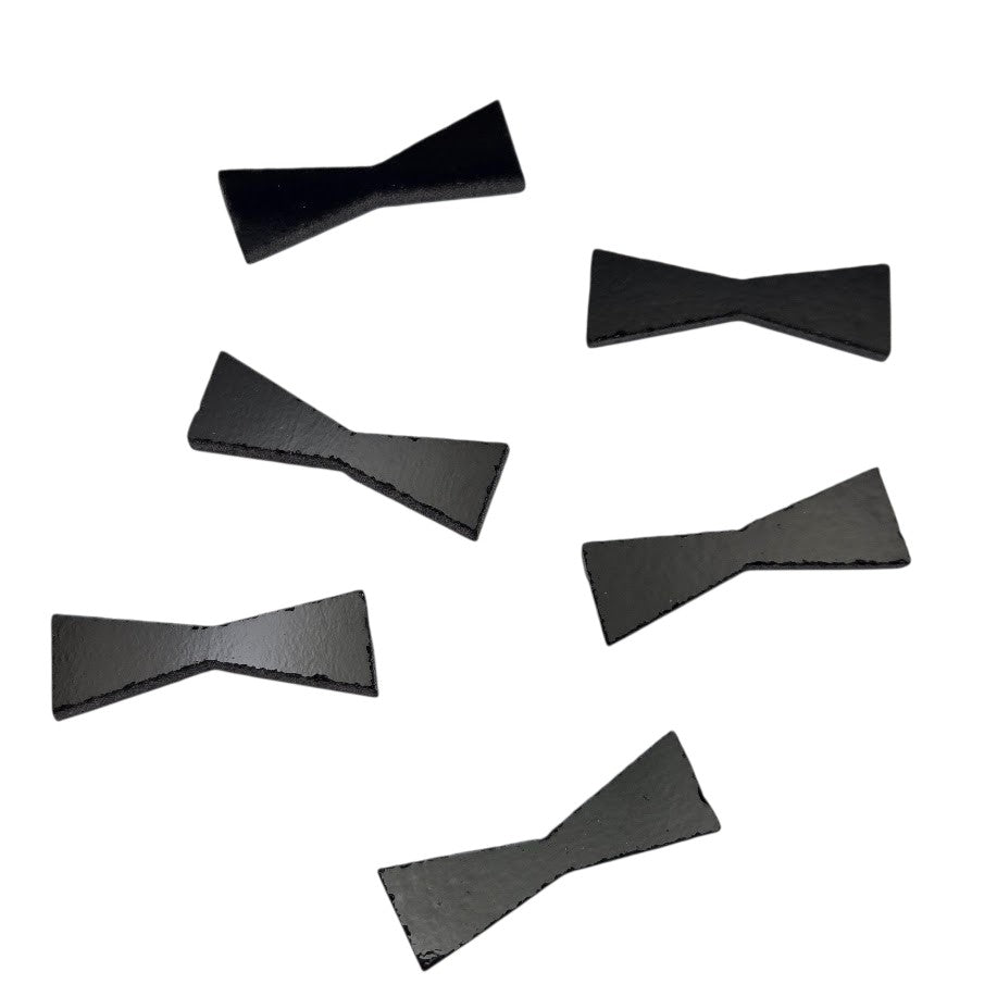 Black Bow Ties 96 COE Precuts Glass Pack of Six- 
