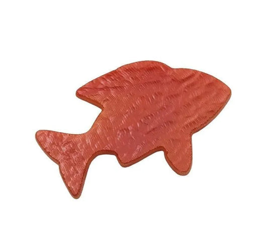 Pimento Red/Orange Goldfish Fish Glass Precut 90 COE Sea Life Series- 
