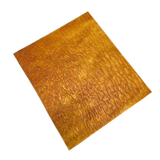 Kokomo Medium Amber Ripple 6 by 7 inches or larger Stained Glass- 
