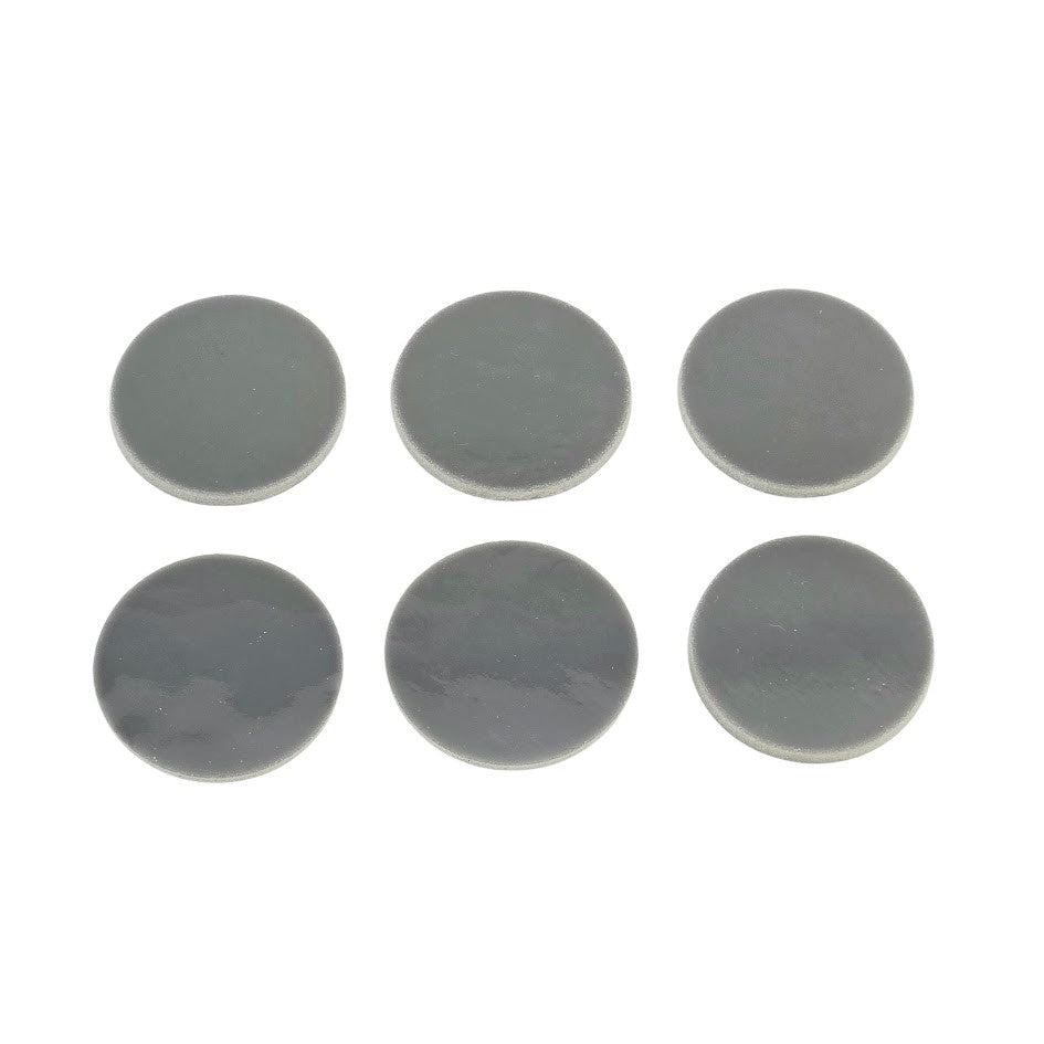 280.72 Gray Opal SIX Glass Circles Choice 1/2, 3/4, 1, or 1 1/2 Inches-Size 1/2 inch