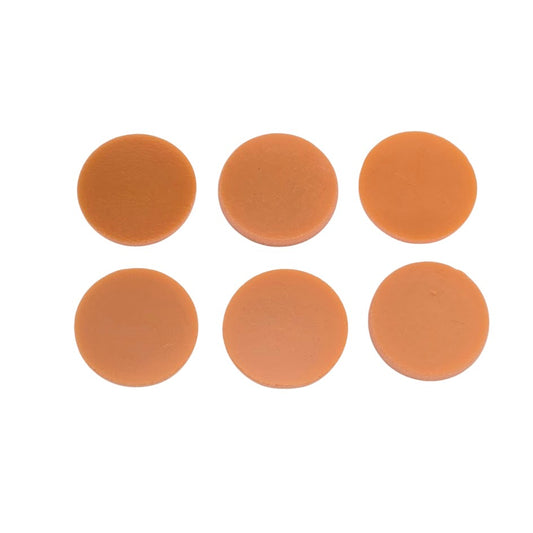 271.71 Persimmon Opal SIX Glass Circles Choice 1/2, 3/4, 1, or 1 1/2 Inches-Size 1/2 inch