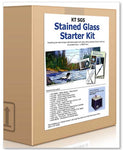 Stained Glass Starter Kit Beginner Set GRINDER Tools Soldering Iron Instruction- 