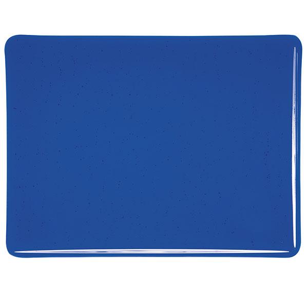 1114 Deep Royal Blue Transparent 90 COE Bullseye Fusing Glass Sheet 5x5 inch 3mm 90COE- 