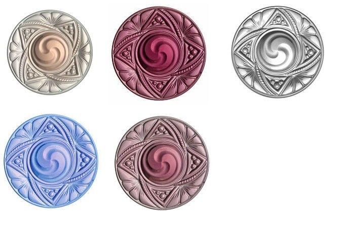 Choice VICTORIAN JEWEL Focal Stained Glass Clear Pink Peach Blue Amethyst 40mm- 