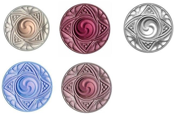 Choice VICTORIAN JEWEL Focal Stained Glass Clear Pink Peach Blue Amethyst 40mm- 