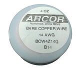 SOLID COPPER WIRE 4 oz Roll 14 AWG Stained Glass Supply- 