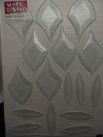 Glass Bevel Cluster Super Bevels C-20 Approximately 10 1/2" Finished 16 Pieces- 