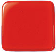 151 Cherry Red Transparent 12 x 12 Inch Oceanside Compatible 96 COE Sheet Glass- 