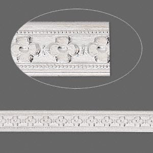 Wire Bezel Sterling Silver Floral Rectangle 6x1mm 18GA Silversmithing 1 ft long