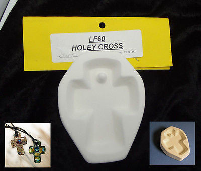HOLEY CROSS Little Fritter 60 Mold Casting Necklace Pendant Jewelry Ornament- 