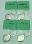 FOUR KEY RING FINDINGS 1" Display Fused Glass Cabachons Aanraku VALUE PACK- 