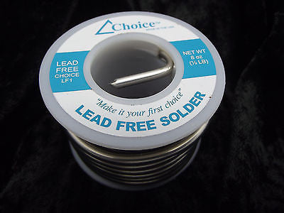 CHOICE LEAD FREE SOLDER Brand 8 oz Spool Stained Glass & Pendant Craft Jewelry