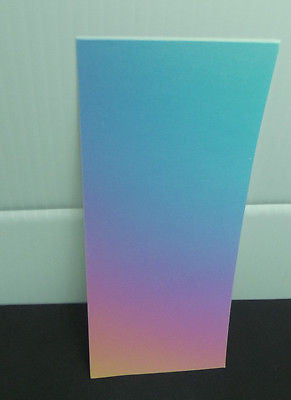 FULL SHEET DICRO SLIDE Dichroic Coated Paper RAINBOW 3.2 x 8" Works with any COE- 