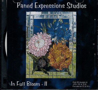 Paned Expressions IN FULL BLOOM  II Pattern Book on CD FLOWERS- 