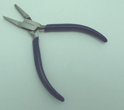 BEADSMITH 5 1/2" Flat Half-Round Nose Bending Pliers PL39 Wire-Wrapping Jewelry- 