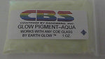 CBS Glow Powder Pigment AQUA works with any COE 90 96 One Ounce Package