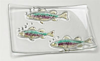 Little Fishy Texture Soap Dish Mold GM217 Creative Paradise Glass Fusing Fish- 
