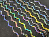 Patterns Galore 90 COE on Clear 2mm Firestrips Fire Strips Dichroic 16" 10 Glass- 