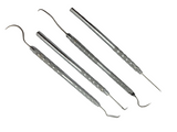 Pick Set Stainless Steel and Chrome Lampworking Shaping Tools Four Pieces- 
