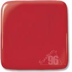 250.72 Red Opal 12 x 12 Inch Oceanside Compatible 96 COE Sheet Glass- 