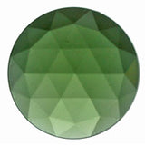SINGLE Beautiful 15mm FACETED JEWELS 14 Color Choices Flat Back Beveled-Model Sea Green
