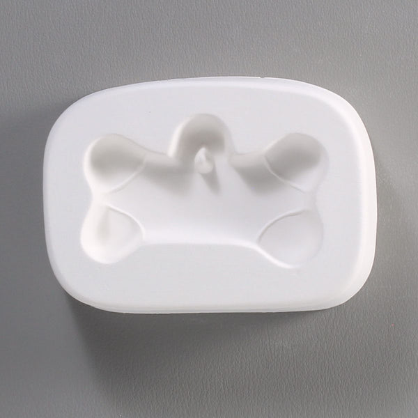 Holey Dog Bone Little Fritter 83 Glass Casting Fusing Mold Creative Paradise- 