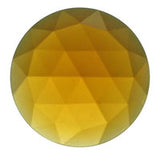 SINGLE Beautiful 15mm FACETED JEWELS 14 Color Choices Flat Back Beveled-Model Light Amber