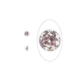 5 4mm Round Cubic Zirconia Choice 1/4 Carat Set or Fire In Metal Art Clay PMC-Variety/Type Rose Sapphire Pink