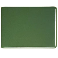 0141 Dark Forest Green Opal 90 COE Bullseye Fusing Glass Sheet 5x5 inch 3mm 90COE- 