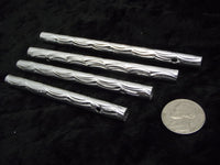 Wind Chime Components 3 3/8 x 5/16 to 4 1/2 x 5/16 in Hollow Etched Tubes- 